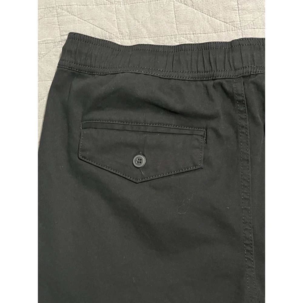 CRTV SCTY Shorts Mens M 30 Black Chino Elastic Waist